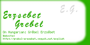 erzsebet grebel business card
