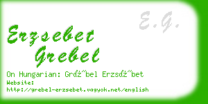 erzsebet grebel business card